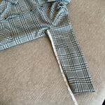 None Vintage handmade polyester jacket housecoat green plaid Photo 9