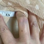 Lush Clothing Lush Cream Colored Cropped Top With Polka Dot Lace Sleeves Size Small (G10) Photo 6