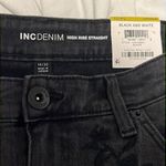 INC  Womens Embroidered Pocket High Rise Straight-Leg Jeans Size 14/32 Photo 6