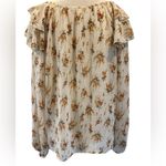 Entro Cream Floral Ruffled Blouse Photo 2