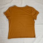 Olivia Rae | Mustard Yellow Short Sleeve Cropped Tee | Large Photo 1