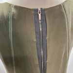 Lafayette‎ 148 New York Womens Shift Dress Olive Green Cap Sleeve Back Zipper Size M Photo 7