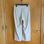 Athleta  Wide Leg‎ Crop Pants Beige Drawstring Elastic Waist Womens US 8 Photo 1