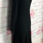 Jason Wu  Grey long sleeve black wool midi dress Photo 6