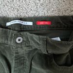 Celebrity Pink Olive Corduroy Wide Leg Raw Hem Slit Pants 11/30 Photo 4