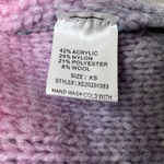 Woven Heart  pastel rainbow sweater size XS Photo 6