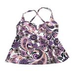 NWT Salt & Cove Purple Paisley Printed V Photo 3