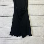 ZARA Women's Ribbed Black Romper Shorts Playsuit Zip Tank Open Back Size Medium Photo 5
