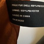 CoffeeShop New York Brown rust Faux Fur Coat Size S women's Photo 6