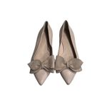 Tory Burch Rosalind Pink Suede Leather Sole Bow Ballet Flats Size 6M 44412 Photo 2