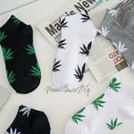 Leaf Print Ankle Socks – 5 Photo 2