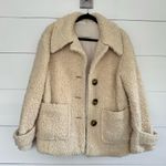Free People  Women’s Small Faux Fur Teddy Pea Coat Sherpa Photo 0