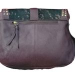 NWT Sharif Pony Hair Leather Saddle Bag Brown Photo 1