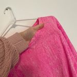 Xhilaration Sleepwear Neon Hot Pink Burnout Short Sleeve Dolman Sleeve PJ Shirt Photo 4