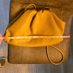 The Drop Brown Vegan Leather Ruched Crossbody Bag Asymmetrical Bag Purse Women Tan Photo 6