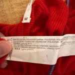 MNG NWOT Elegant Ribbed Red Jumpsuit with Ruffle Sleeves Size XS Photo 5