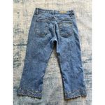 COS  Embroidered Rhinestone Accent Pedal Pusher Cropped Jeans Size 6 Photo 1