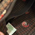 Vera Bradley  Black Red Miller Houndstooth Pattern Small Handbag Photo 6