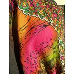 True Rock Free Size Multicolor Kaftan Boho Luxe Festival Wear Resortwear Chic Orange Photo 5