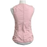 RENGGLI Pink Button Vest Women’s XS Asymmetrical Hem Utility Pockets Casual Photo 4