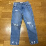 Current/Elliott  Rainfall Boyfriend Distressed Slouchy Preppy Coastal Jeans 24 Photo 2