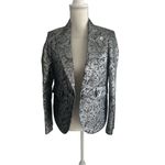 Zadig & Voltaire Silver Metallic Jacket Blazer Size 36 / US Small Photo 5