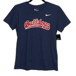 Nike NWT Women's Fresno State Short Sleeve Crewneck Tee Navy Size M Medium Photo 0