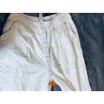 Lulus NWOT Size Small Trouser White Wide Leg Linen Blend Lined Side Zip Y2K Photo 6