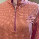 Peter Millar  Women's Lightweight Sun Shirt Lilac Blossom Size Large, Long Sleeve Photo 2