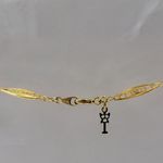 Trifari  Gold Tone Filigree Link Chain Necklace Western Victorian Jewelry Photo 4