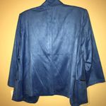 Dress Barn  BLUE SZ 1X SUEDE FEEL POLYESTER BLAZER Photo 2