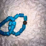 BARSE Blue Coral Necklace 17" - 20" Long Earrings And Bracelet Set Photo 5
