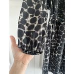 5/48 Women's Medium Black Tie Waist Dress Travel Corpcore Long Sleeve Photo 5