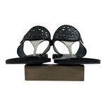Brighton  Alexa Leather Black/White Slip On Sandals Women Size 8.5 Photo 3