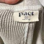 Pact Organic Cotton gray waffle knit joggers with pockets size XS Photo 3