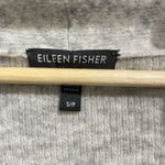 Eileen Fisher HEATHER Gray Open Front CARDIGAN SIZE S Wool Blend Waterfall Soft Photo 2