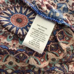 cupio  Women’s Kimono Shirt Blouse Sz Medium Paisley Roll tab sleeves $5 Photo 3