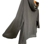 Bryn Walker  Cotton Gauze 3/4 Sleeve Etta Shirt In Black Size S Photo 8