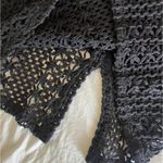 Free People black crochet knit pencil skirt with lining Photo 2