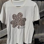 Womens Lucky Leopard Shamrock Graphic T Photo 0