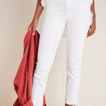 MOTHER Denim The Mid Rise Dazzler Ankle New! White Size 24 Photo 0