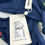 New Milea bikini bottom Eastern Ruched side hipster blue bird floral pattern 10 Photo 12