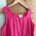 Irish Linen Pink Square Neck Sleeveless Top Size 10 Photo 1