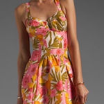 The Man Repeller x P J K floral silk dress small Pink Photo 0