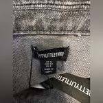 Pretty Little Thing NWT Washed Grey Double Layered Denim Cropped Jacket US Size 8 Photo 12