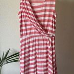 Gap  striped linen blend draped midi dress Photo 0