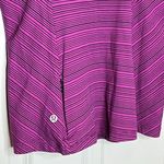 Lululemon Kanto Catch Me Long Sleeve Stripe Shirt Regal Plum Naval Blue Size 4 Photo 8