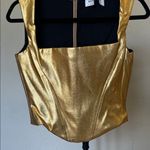 House Of CB  Karia Gold Corset Top size‎ S NWOT Photo 8