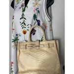 Furla Croc Embossed Beige Leather Handbag Photo 11