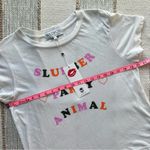Wildfox Slumber Party Animal White Short Sleeve T-Shirt Women’s Size Large Photo 5